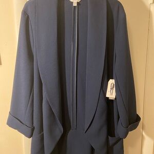 Time and Tru Elegant Blue Blazer